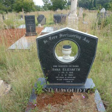 NIEUWOUDT Anna Elizabeth 1915-1993