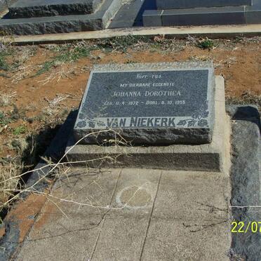 NIEKERK Johanna Dorothea, van 1872-1955