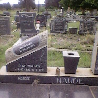 NAUDE Johannes Stephanus 1921-1968 &amp; Olive Winnifred 1920-1992