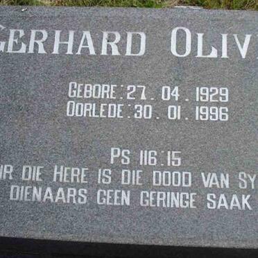 OLIVIER Gerhard 1929-1996