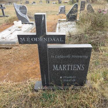 ODENDAAL M.P. 1954-2016