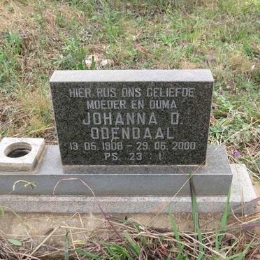 ODENDAAL Johanna D. 1908-2000