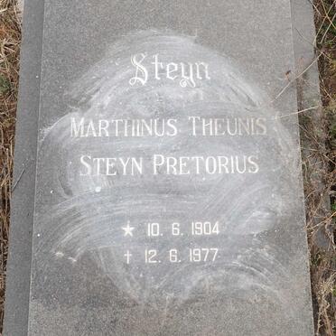 PRETORIUS Marthinus Theunis Steyn 1904-1977