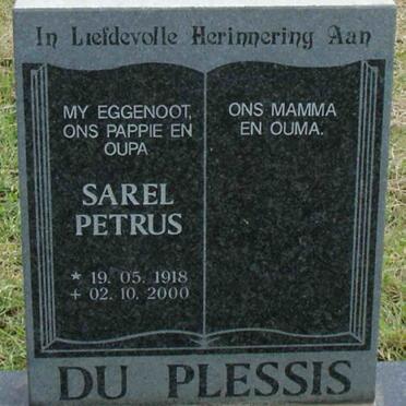 PLESSIS Sarel Petrus, du 1918-2000