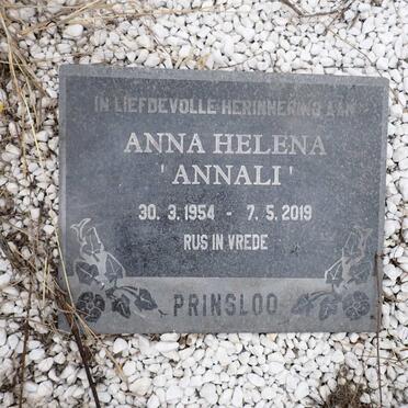 PRINSLOO Anna Helena 1954-2019