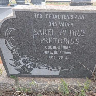 PRETORIUS Sarel Petrus 1898-1980