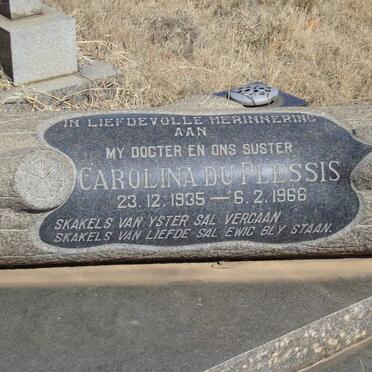 PLESSIS Carolina, du 1935-1966