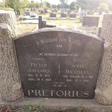 PRETORIUS Pieter Johannes 1873-1956 & Sophia Magdalena STRYDOM 1885-1966