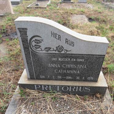 PRETORIUS Anna Christina Catharina 1911-1976