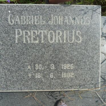 PRETORIUS Gabriel Johannes 1925-1982