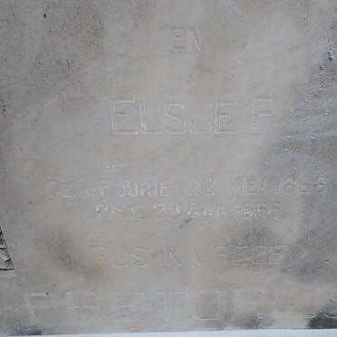 PRETORIUS Johannes H.S. 1855-1927 & Elsje P. FOURIE 1868-1966 _3