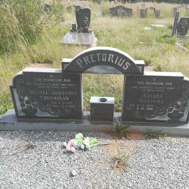 PRETORIUS Wessel Johannes Christiaan 1920-1983 &amp; Susara Susanna 1922-2006