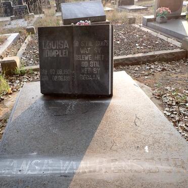 RENSBURG Louisa, Janse van 1904-1995