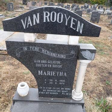 ROOYEN Marietha, van 1956-1975
