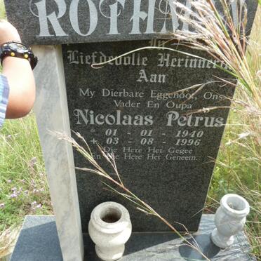 ROTHMAN Nicolaas Petrus 1940-1996