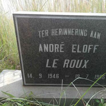 ROUX André Eloff, le 1946-19?6