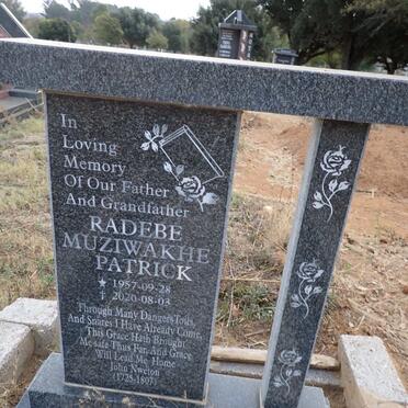 RADEBE Muziwakhe Patrick 1957-2020