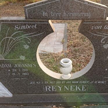 REYNEKE Adam Johannes 1901-1983 & Maria 1905-