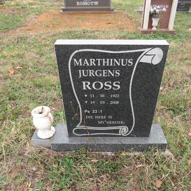ROSS Marthinus Jurgens 1922-2008