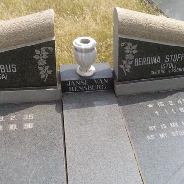 RENSBURG Jacobus, Janse van 1935-1990 &amp; Berdina Stoffelina LESSING 1949-1983