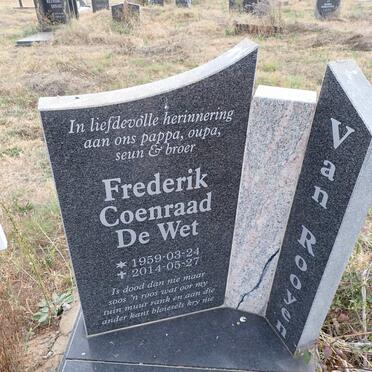 ROOYEN Frederik Coenraad De Wet, van 1959-2014