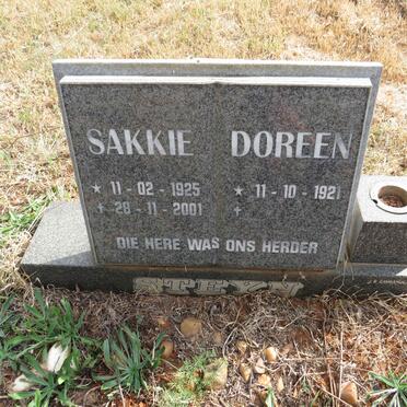 STEYN Sakkie 1925-2001 & Doreen 1921-