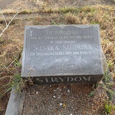STRYDOM Susara Salomina nee ENGELBRECHT 1894-1976