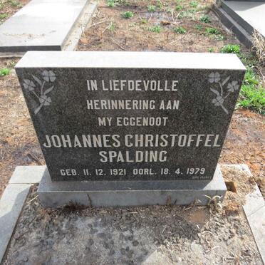 SPALDING Johannes Christoffel 1921-1979