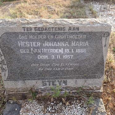 STEYN Hester Johanna Maria nee VAN HEERDEN 1886-1957