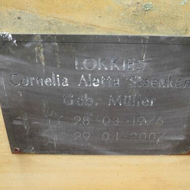 STEENKAMP Cornelia Aletta nee MULLER 1976-2007