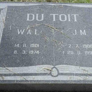 TOIT W.A.L., du 1901-1974 &amp; J.M. 1908-1994