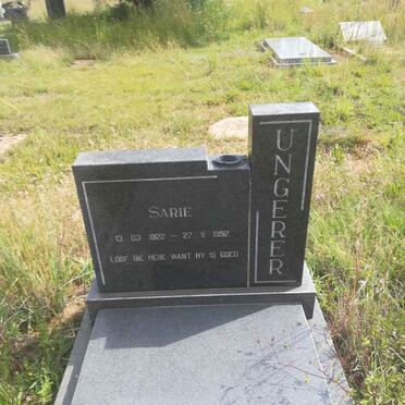 UNGERER Sarie 1922-1992