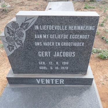 VENTER Gert Jacobus 1916-1978