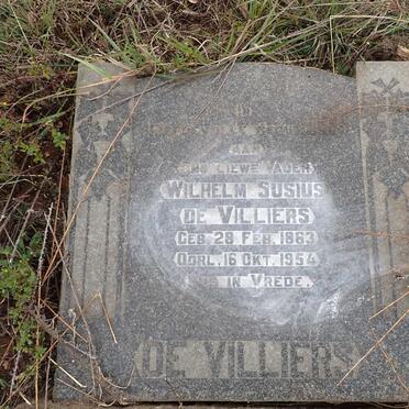 VILLIERS Wilhelm Susius, de 1863-1854