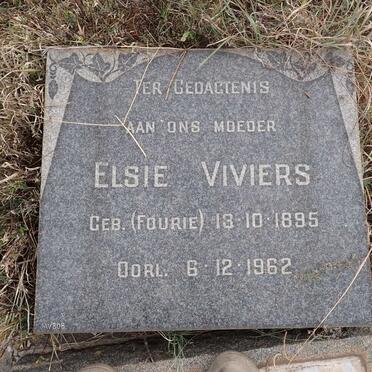 VIVIERS Elsie nee FOURIE 1895-1962