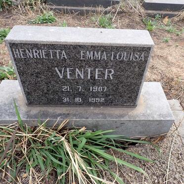 VENTER Henrietta Emma-Louisa 1907-1992