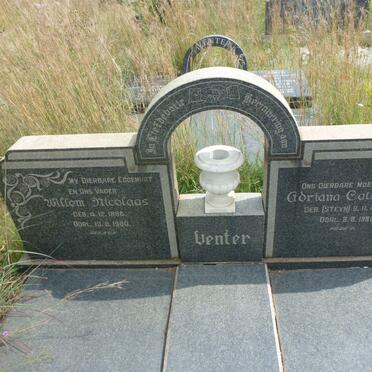 VENTER Willem Nicolaas 1886-1960 &amp; Adriana Catharina STEYN 1897-1982