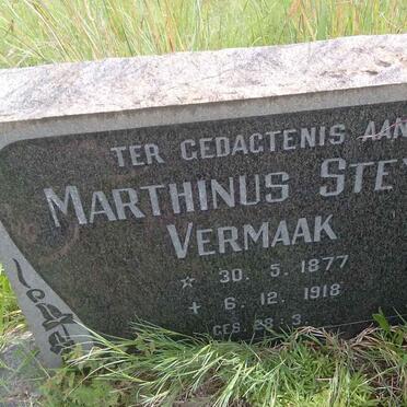 VERMAAK Marthinus Steyn 1877-1918