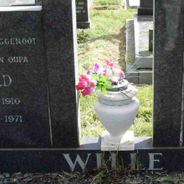WILLE Fred 1910-1071 &amp; Jopie 1915-1997