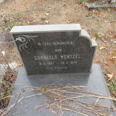 WENTZEL Corneels nee KRUGER 1947-1973