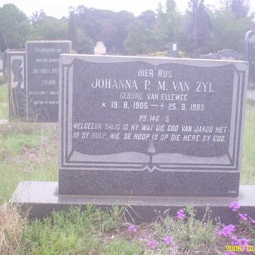 ZYL Johanna P. M., van nee VAN ELLEWEE 1905-1983