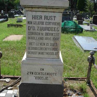ZUURDEEG D. 1865-1908 &amp; Koosje