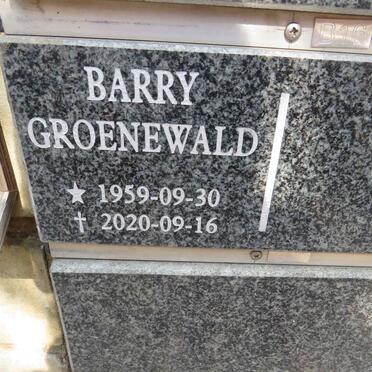 GROENEWALD Barry 1959-2020