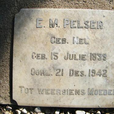 PELSER E.M. nee NEL 1859-1942