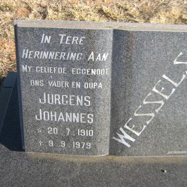 WESSELS Jurgens Johannes 1910-1979