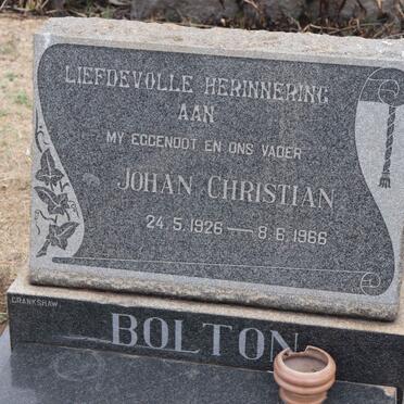 BOLTON Johan Christian 1926-1966