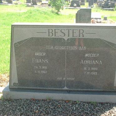 BESTER Frans 1881-1962 &amp; Adriana 1880-1962 