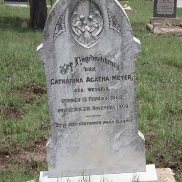MEYER Catharina Agatha nee WESSELS 1862-1909