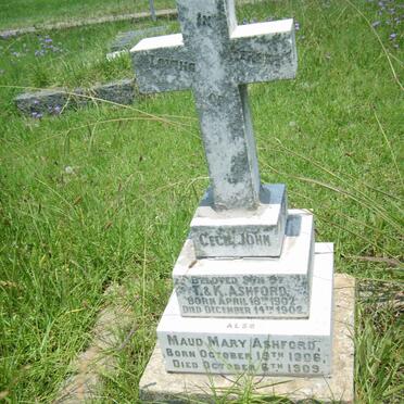 ASHFORD Cecil John 1902-1902 :: ASHFORD Maud Mary 1906-1909