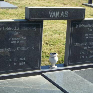 AS Johannes Gysbert, van 1923-1986 &amp; Catharina Wilhelmina SWART 1928-2009